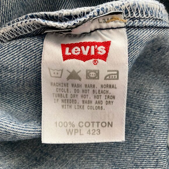 Vintage LEVI'S 501 Classic Straight Leg Ankle Jeans Blue - Picture 14 of 14